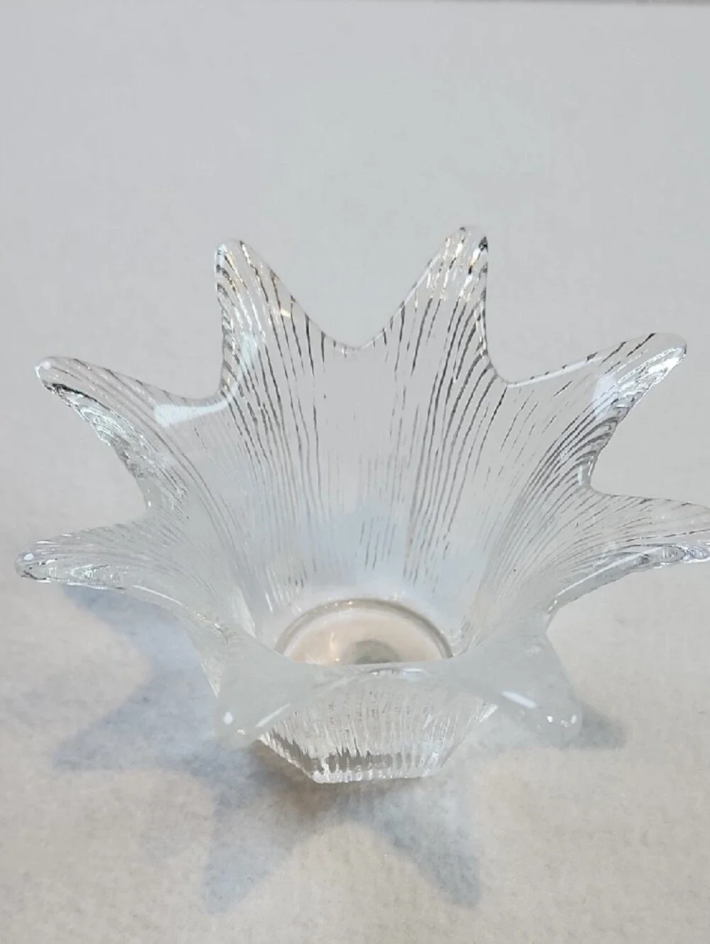 Vintage PartyLite Clear Crystal Tulip Votive Candleholder